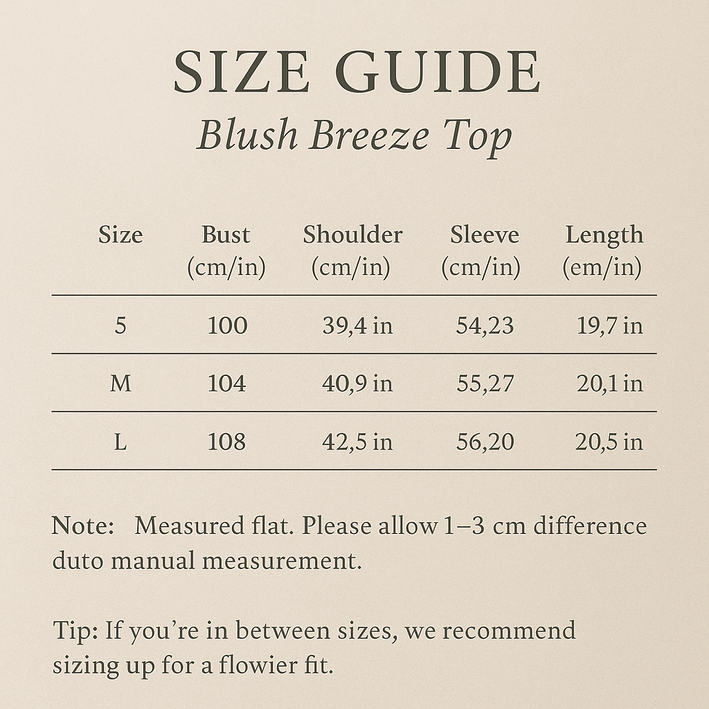 The Blush Breeze Top